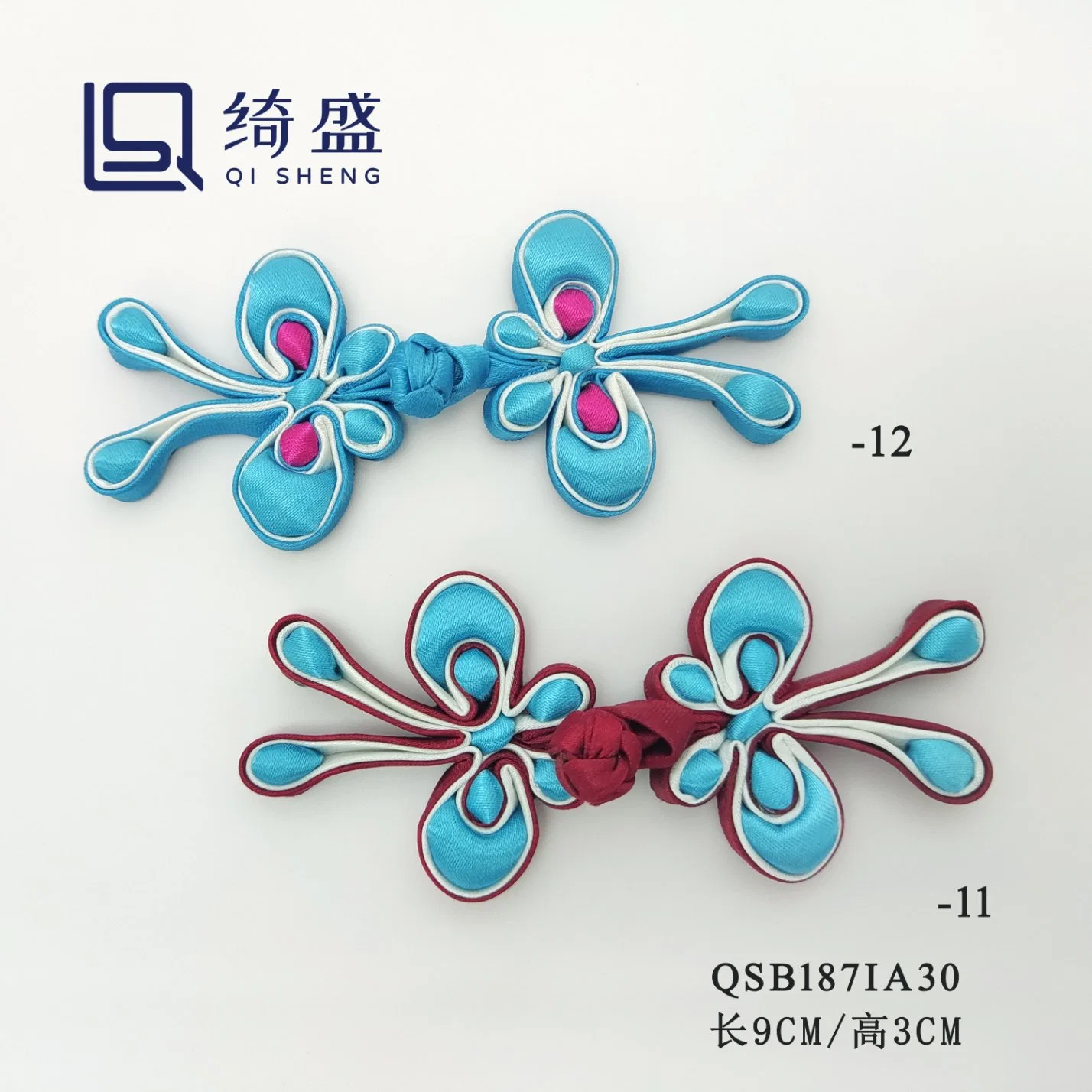 Nó de vestuário clássico chinês/Decoração do Cheongsam/ Cor pode ser personalizado Hand-Woven Corda Nó Chinês/ requintada arte artesanal do Botão