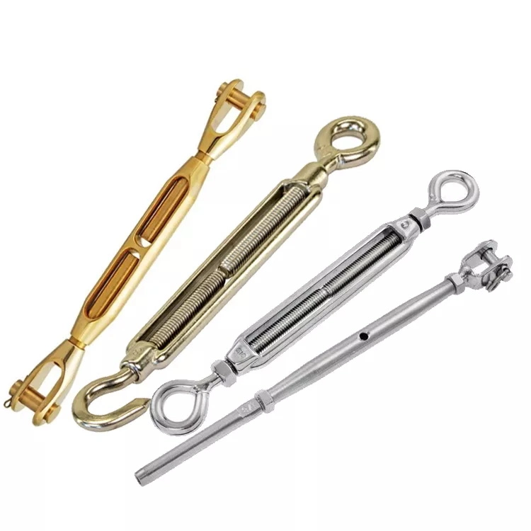 Custom Manufacture Wire Rope Brass Stainless Steel Turnbuckle