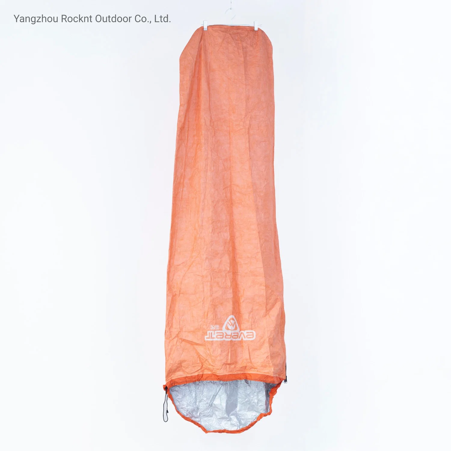 Thick Customized Logo Emergency Sleeping Bag with Neck and Zip Baffle