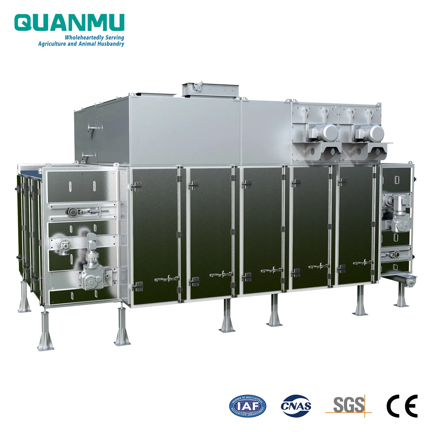 Best Price of Dry Dog or Cat and Pet Food Pellet Belt Type (3000mm width) Steam Drying Machine in Food Machine