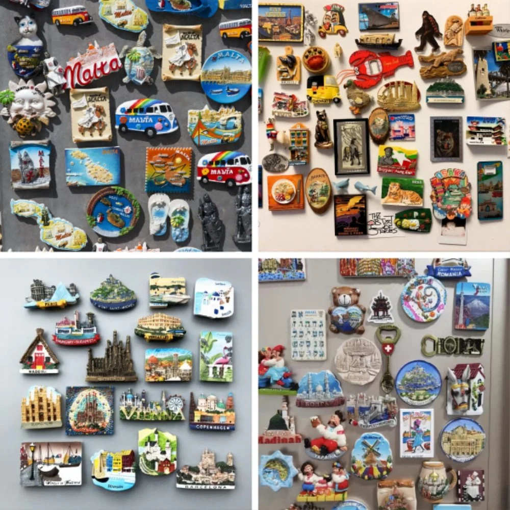 China Wholesale OEM Factory Customized Promotion Souvenir Gift Resin Polyresin Metal PVC Rubber Tourist Travel Souvenir Fridge Magnet Manufacturer