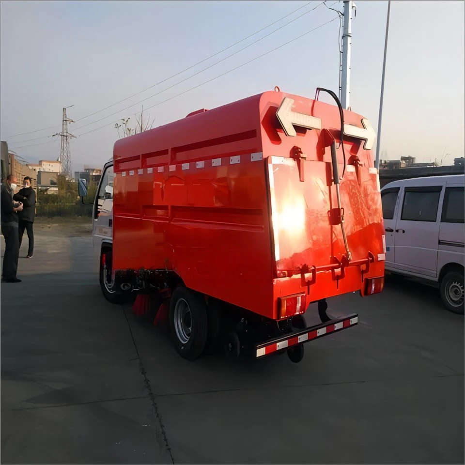 4X2 Road Sweeper Camión fabricado en China el vacío del vehículo de barrido de carretera