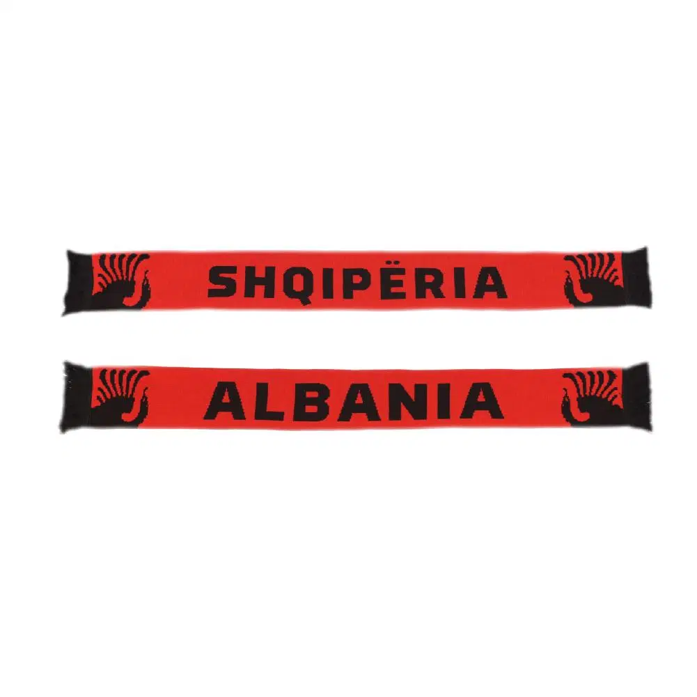 Albania Jacquard Acrylic Fan Scarf 145*16cm