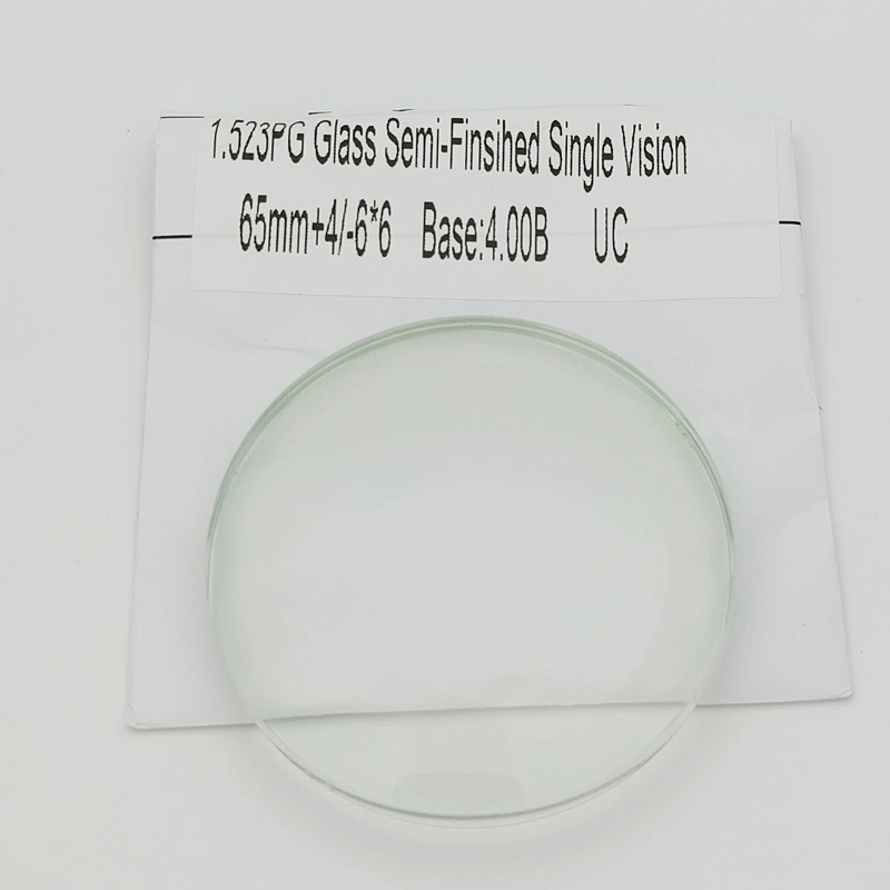 1.523 Photogray Glass Semi-Finished Single Vision UC Mineral Lens 71mm