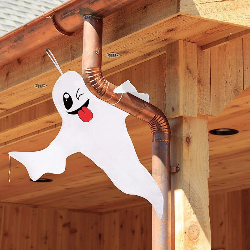 Halloween Decoration White Ghost Flag for Home Yard Outdoor Decor Party Supplies