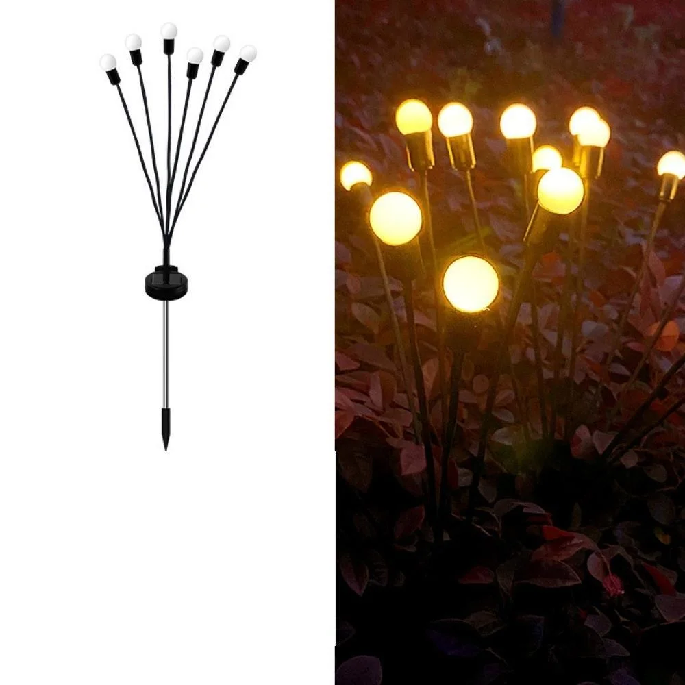 Luces Firefly Waterproof Solar impulsado por el viento Swing para Patio Pathway Patio Bl20765