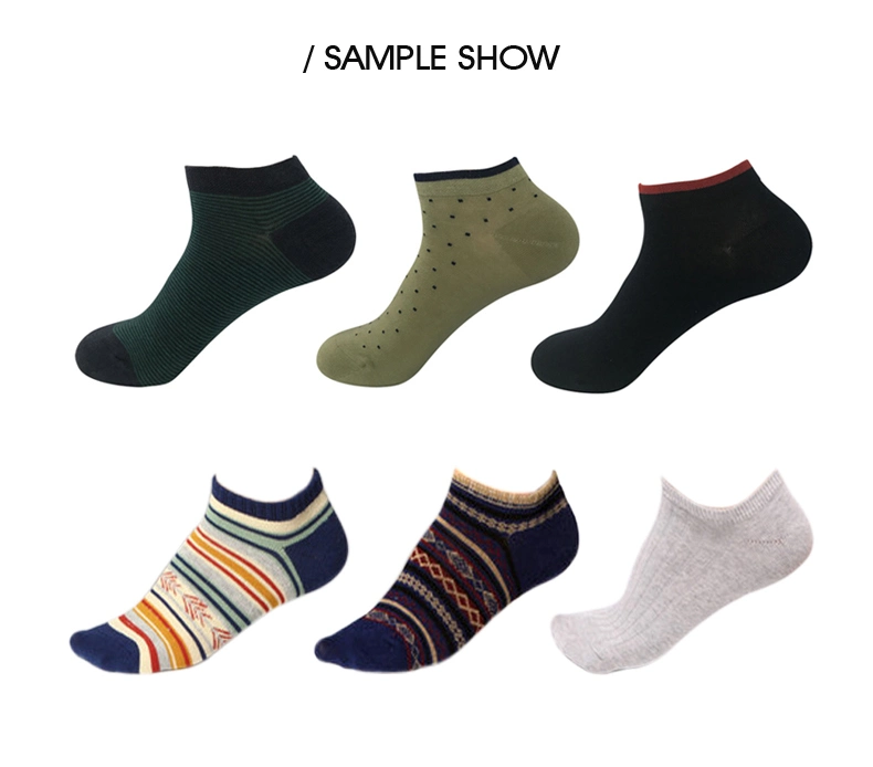 Men's Dots Comb Cotton Ankle Dress Casual Socks