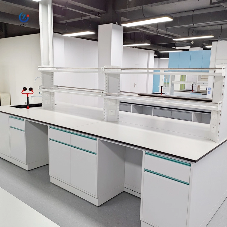 Chemestry Laboratory Island Work Benches Furniture with Storage Sink