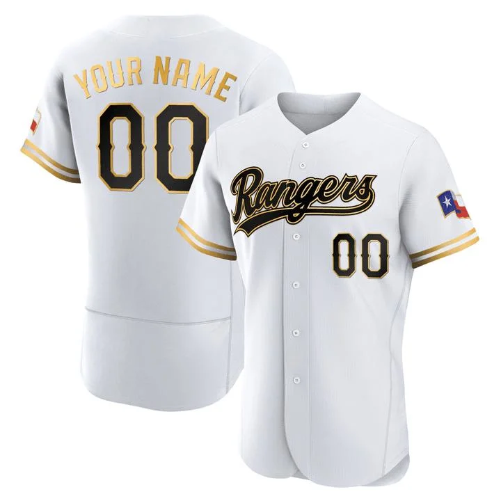 Custom All Stitched Baseball Jerseys 2023 Gold Trim Cool Base Jersey All Teams Shirts Any Name Number