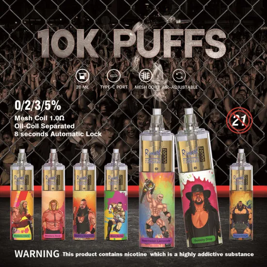 Fábrica Atacado Randm tornado 12 cores caixa oferta 10000 puffs