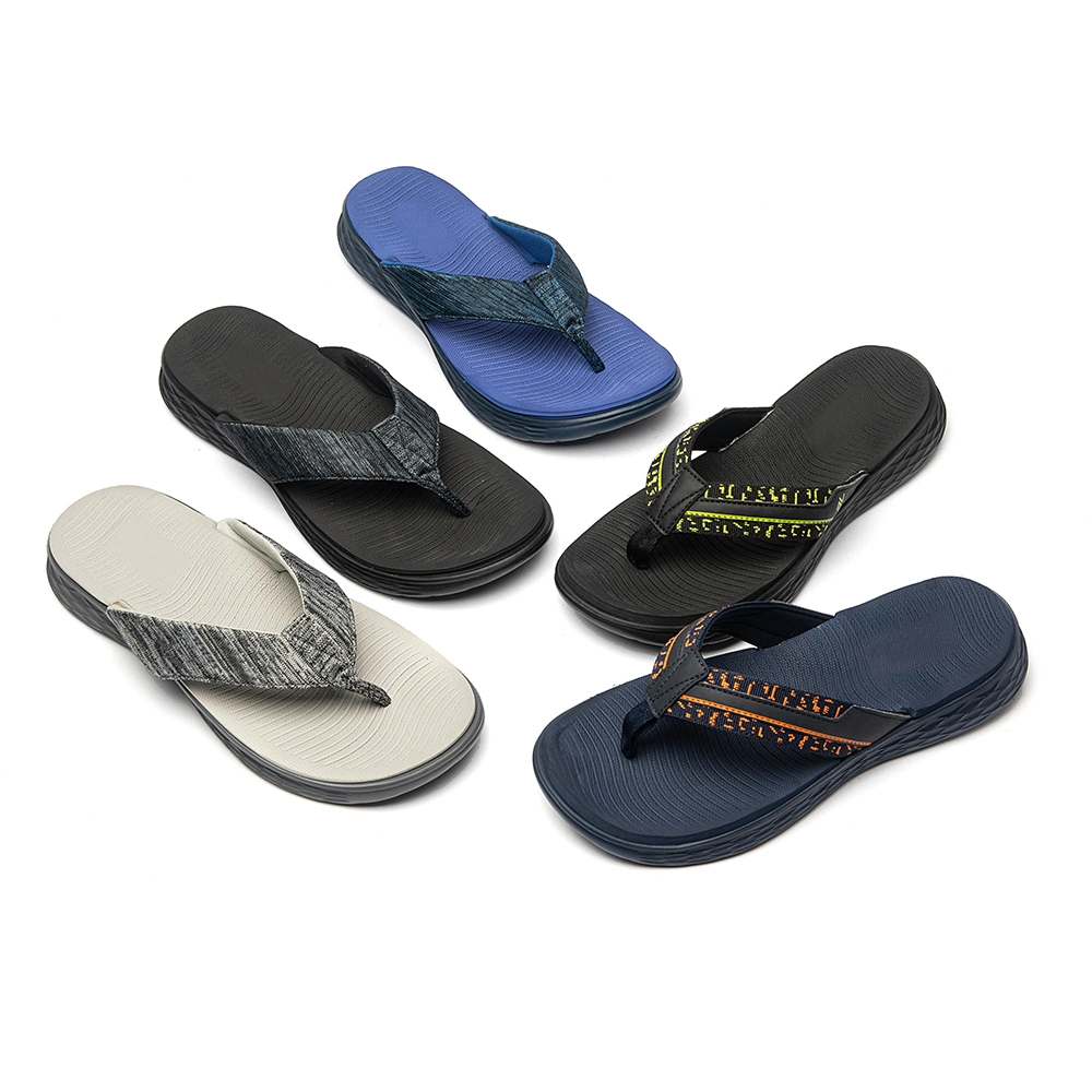 Outdoor Beach EVA com borracha Sansd saco plástico Carton Sandals Pantufas para homem