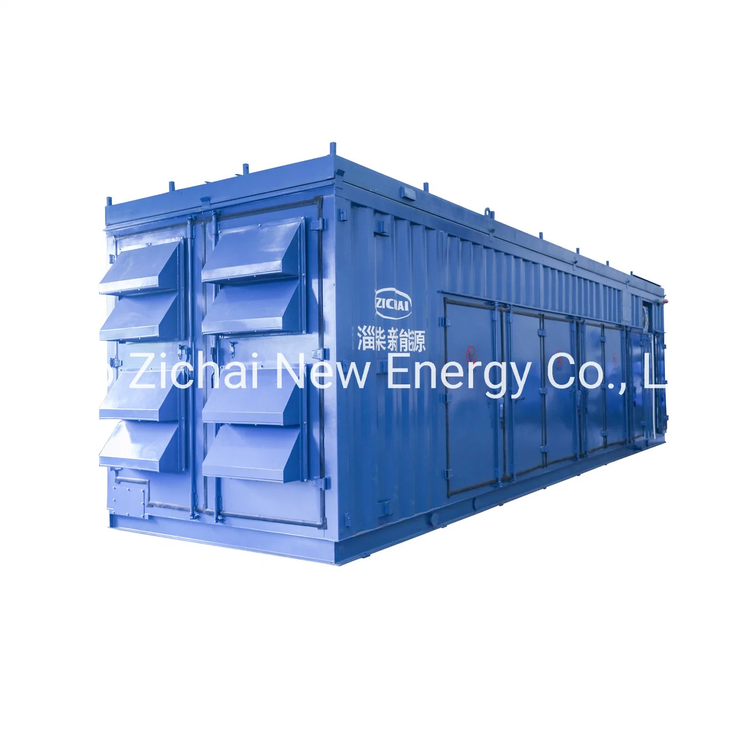 Non-Soundproof Containerized 12V190 800kw Natural Gas Generator Set