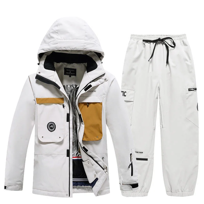High quality/High cost performance  Wholesale/Supplier Customized Ski Suit for Women Winter Cold Windproof Men Women Couple Ski Suit