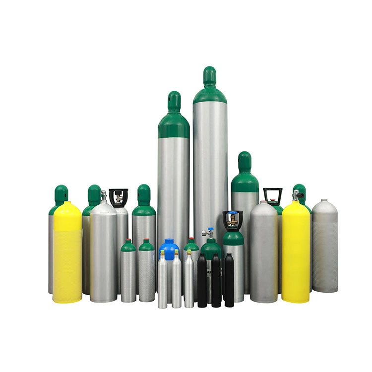 Best Popular 34CrMo4 Material Green Steel Gas Cylinder 50L Medical Oxygen Cylinder to Peru