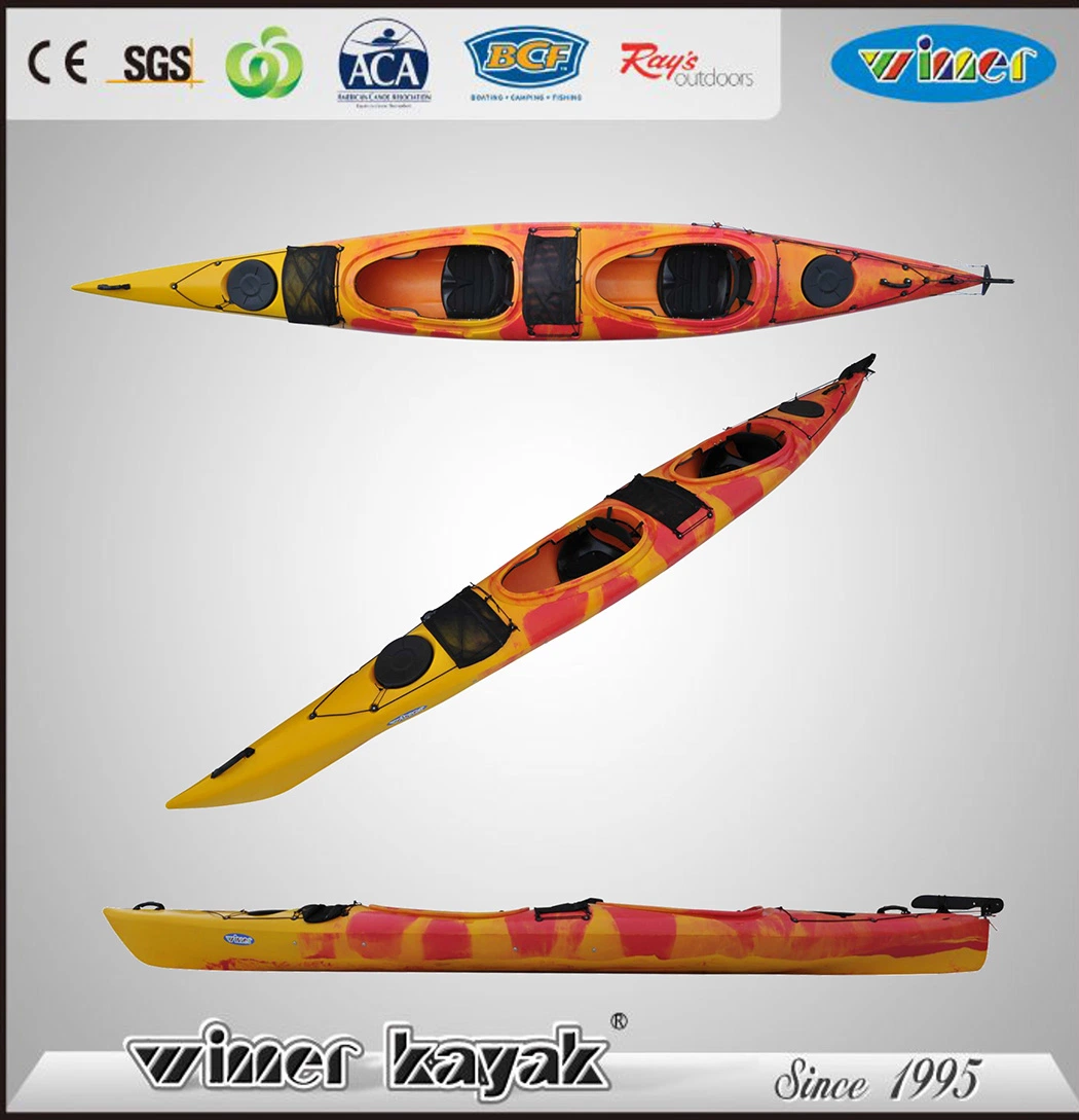 5.11m 2 Person Sit in Sea Touring Plastic Kayak Canoe