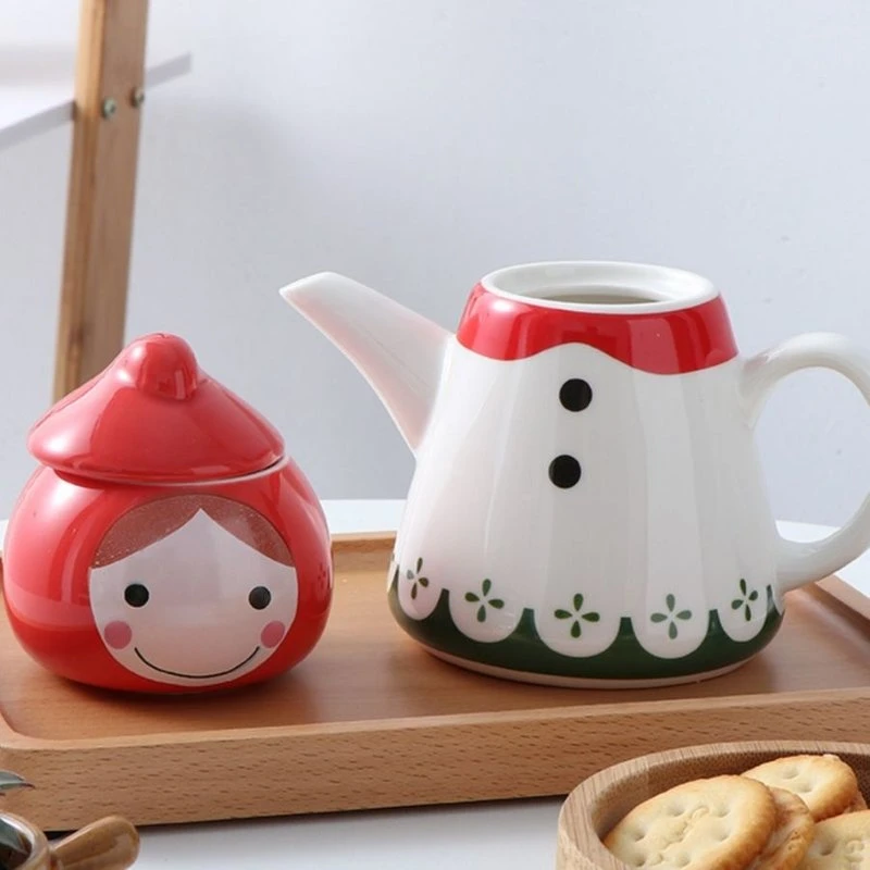 Japan Beatiful Girl Ceramic Teapot Set with Cup