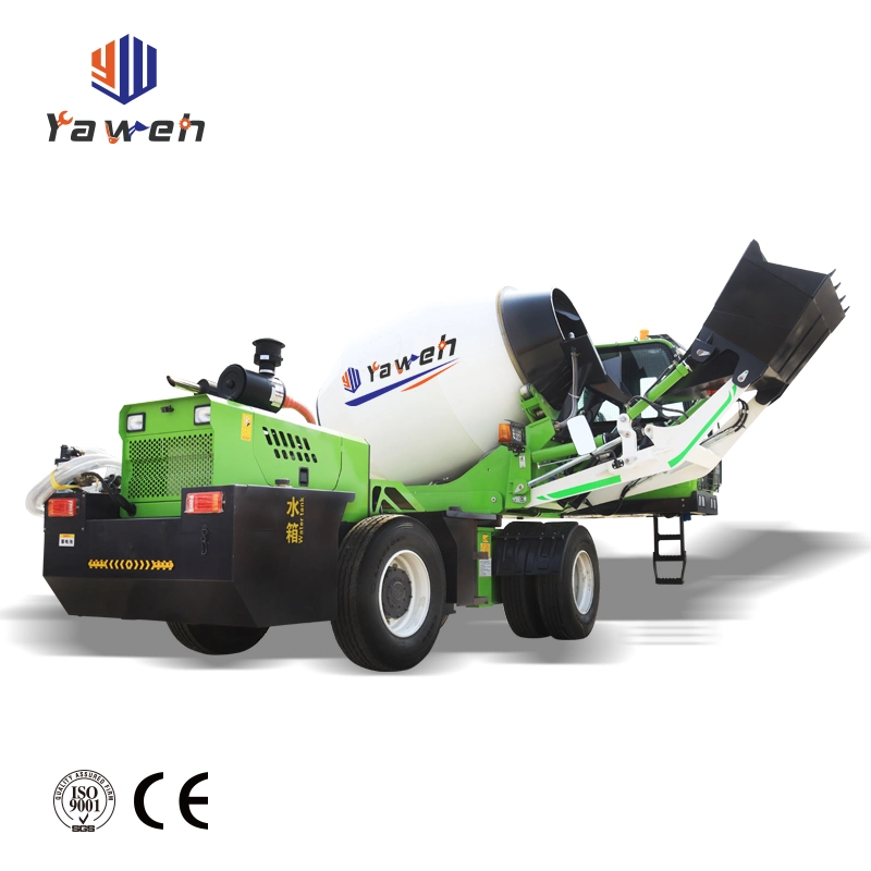 Yaweh 350L 1yard Diesel Drum Trucks 5yard Concrete Mixer Industrial Car