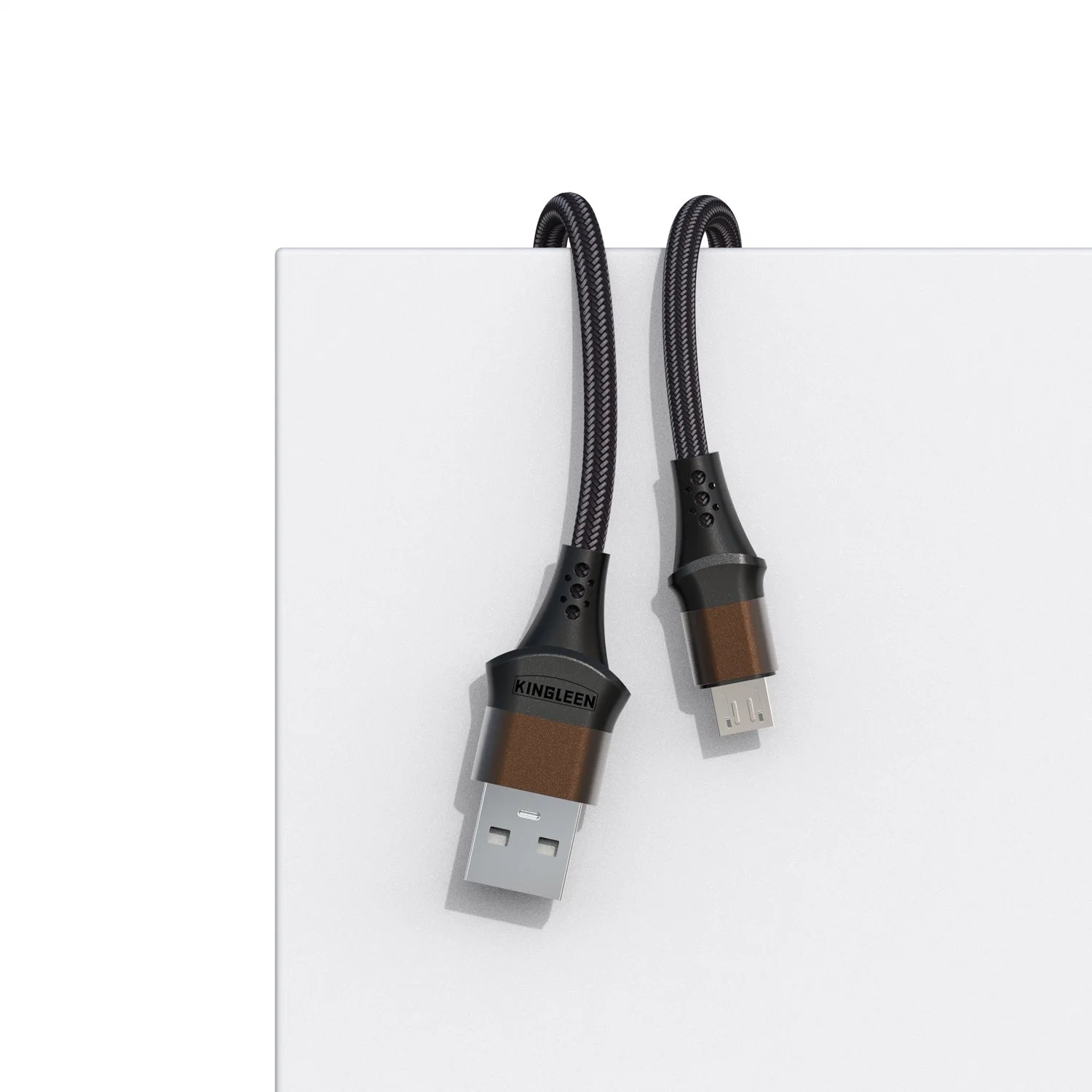 Custom 1m 2m Top-Qualität Handy langlebige Metallgehäuse Nylon Geflochtenes Micro-USB-Datenkabel zum Aufladen