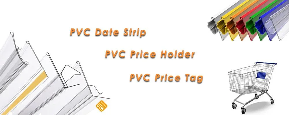 Professionelle chinesische Herstellung PVC Preis Streifen / Halter / Tag Extruder Maschinen PVC Supermarkt Produktionsanlage Für Streifen Anzeigen