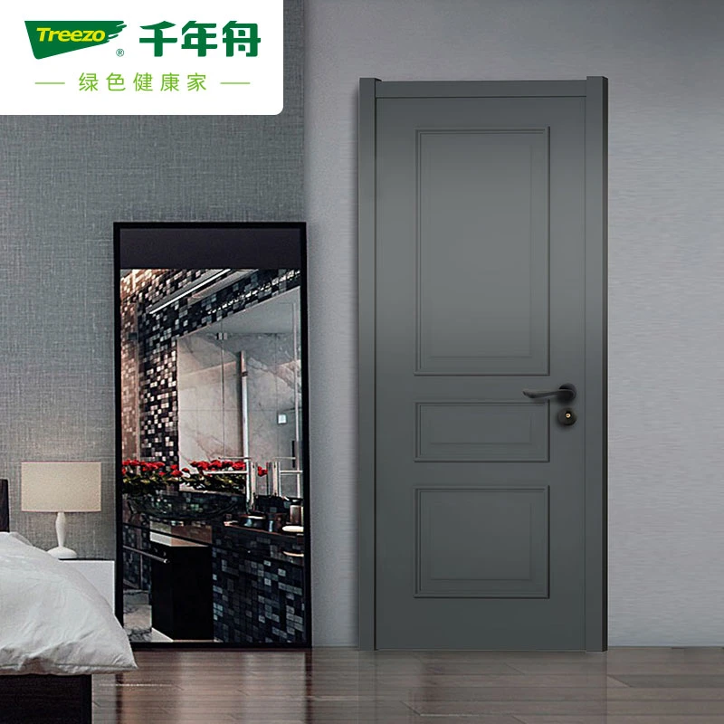 Building Apartment House Room Interior MDF Door Flush Series Wood Paitning MDF Wooden Door