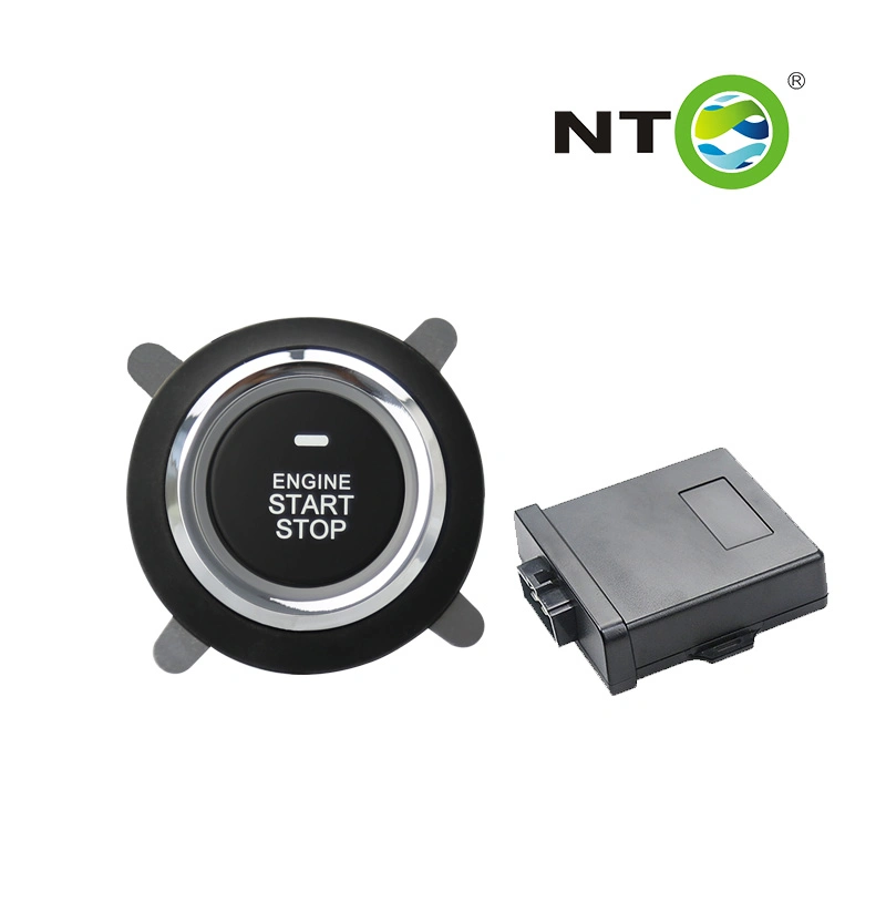 Nto Nts01 Car Alarm System with Remote Start Push to Engine Start Stop One Way