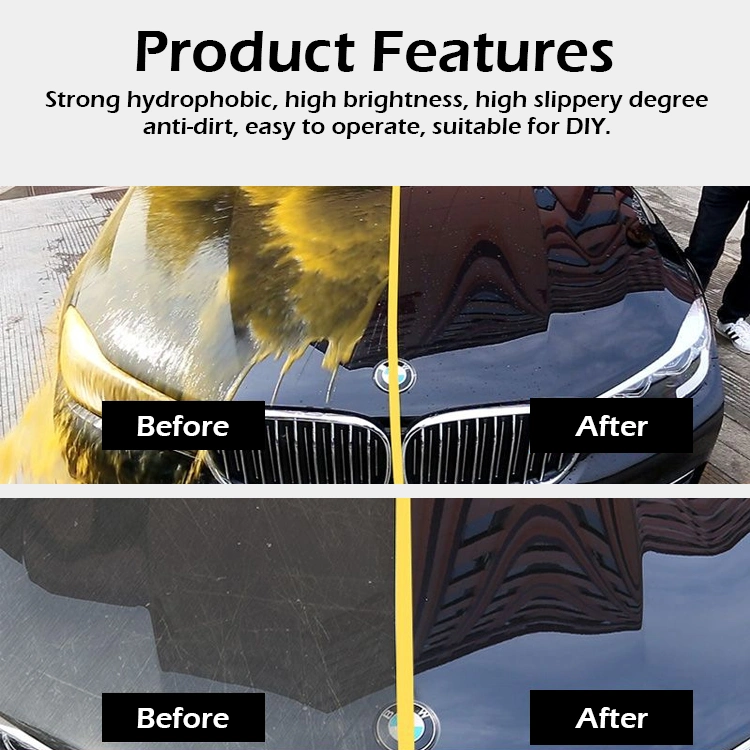 Coche de cerámica de revestimiento Spray coches de raspadito Nano Reparación Spray 300ml de revestimiento de cera limpia, restaurar, proteger