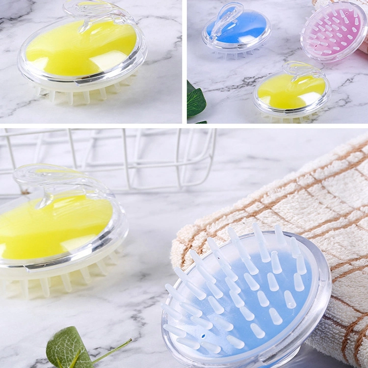 Hot Selling Hair Brush Manual Silicone Hair Scalp Massager Shampoo Brush for Hair Growth