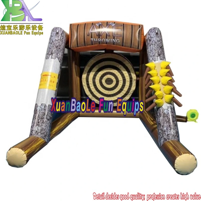 Inflatable Axe Throwing Game for Rent Party, Axe Throwing Interactive Inflatable Sport Game