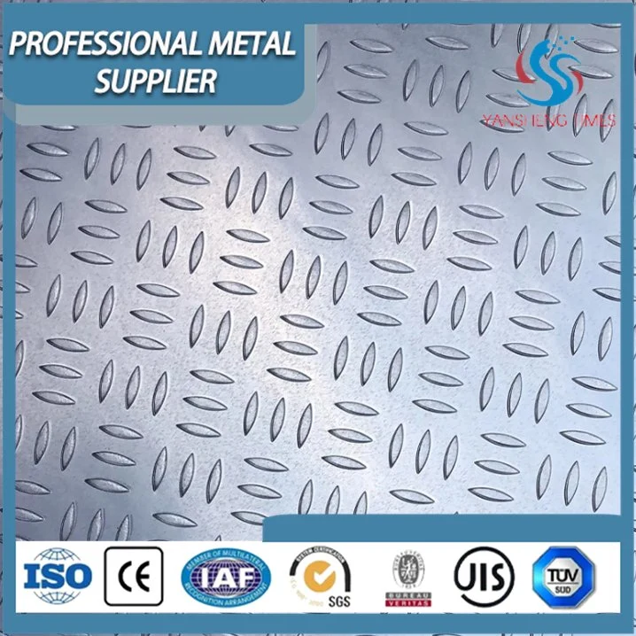 Chinese Factory Manufacturer with Patterned Aluminum Plate 3003 5052 Checker Plate Aluminum Diamond Sheet Price for Truck Floor