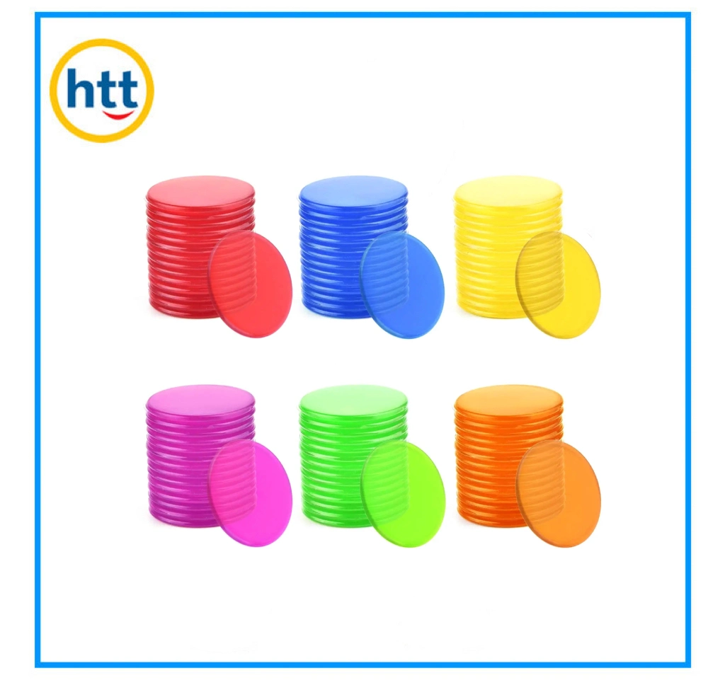 Learning Math Counting Round Chips Transparent Bingo Counting Chips Educational Kids Toys