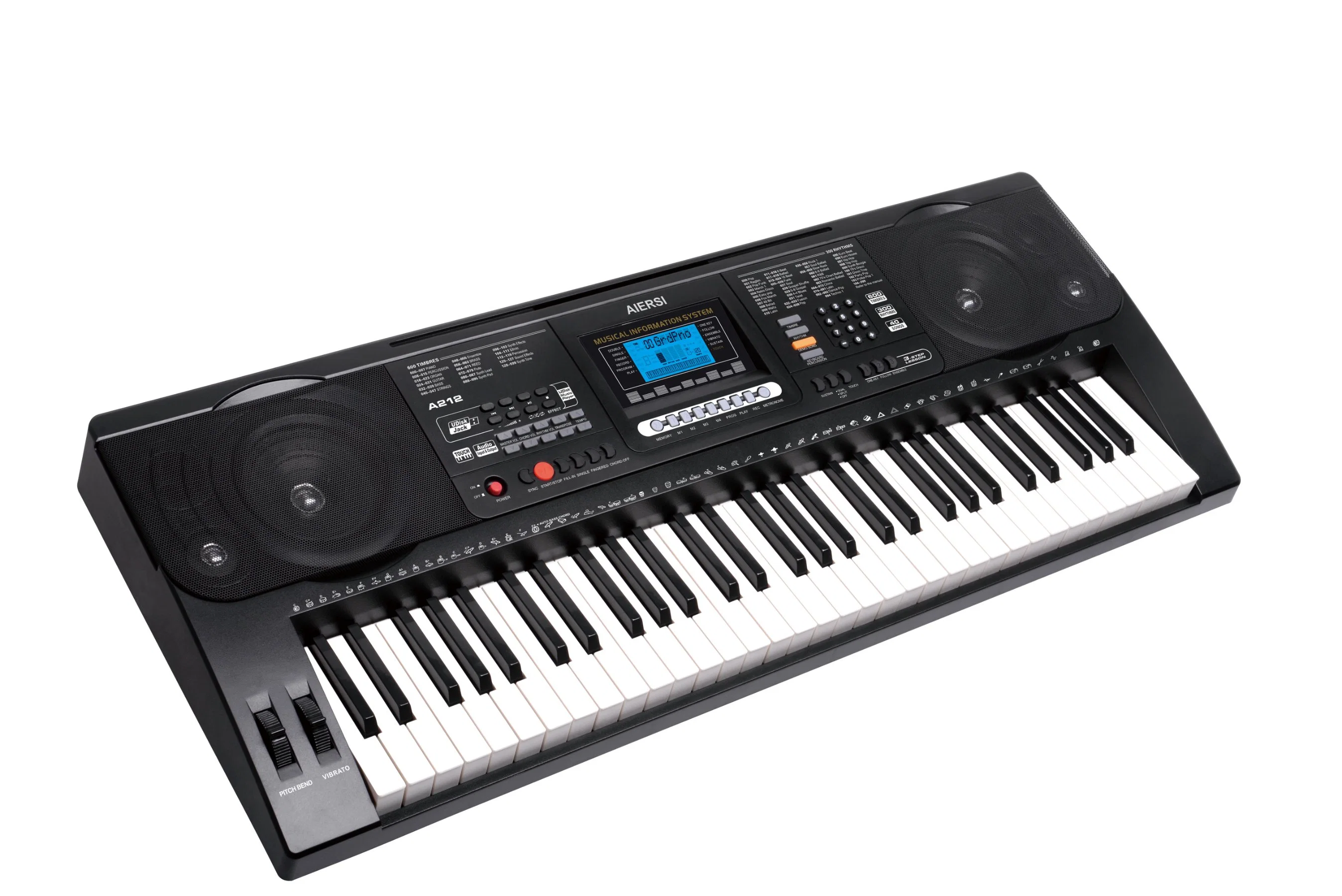 Marca personalizada de 61 teclas Touch Response sintetizador MIDI Teclado órgano electrónico de venta