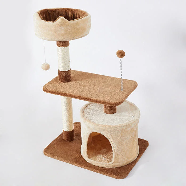 Muebles de estilo madera de la casa de gato Sisal Cat Escalada torre gato Árbol