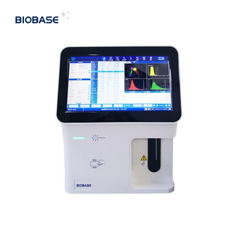 Biobase Touch Screen 5 Part Hematology Analyzer Factory Price 60 Tests/Hour Wbc Hematology Reagent