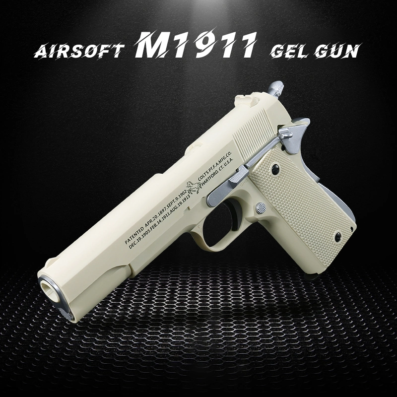 M1911 Recoil Semi-Automatic Gel Ball Blaster Metal Refrigerant Emitter Shooting Toy Gas Gun Gift for Adult