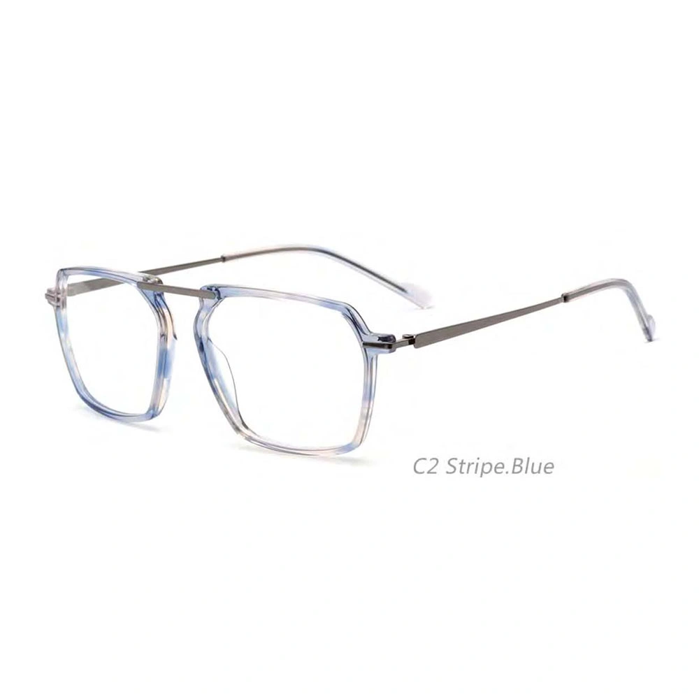 GD 2022 Retro جديد العصرية Eyewear Acetate قابل الرجال النساء نظارات مستطيلة بإطارات بصرية