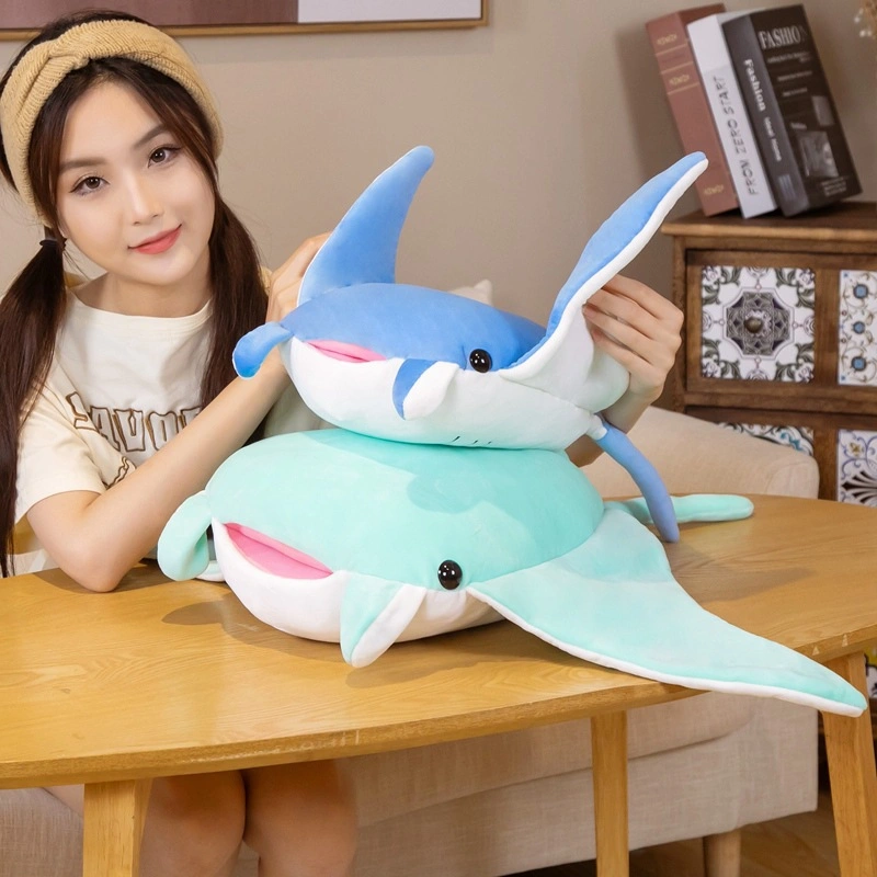 Comercio al por mayor nuevo diseño de Manta Ray Muñeca de felpa de animales marinos Peces Plushies Diablo