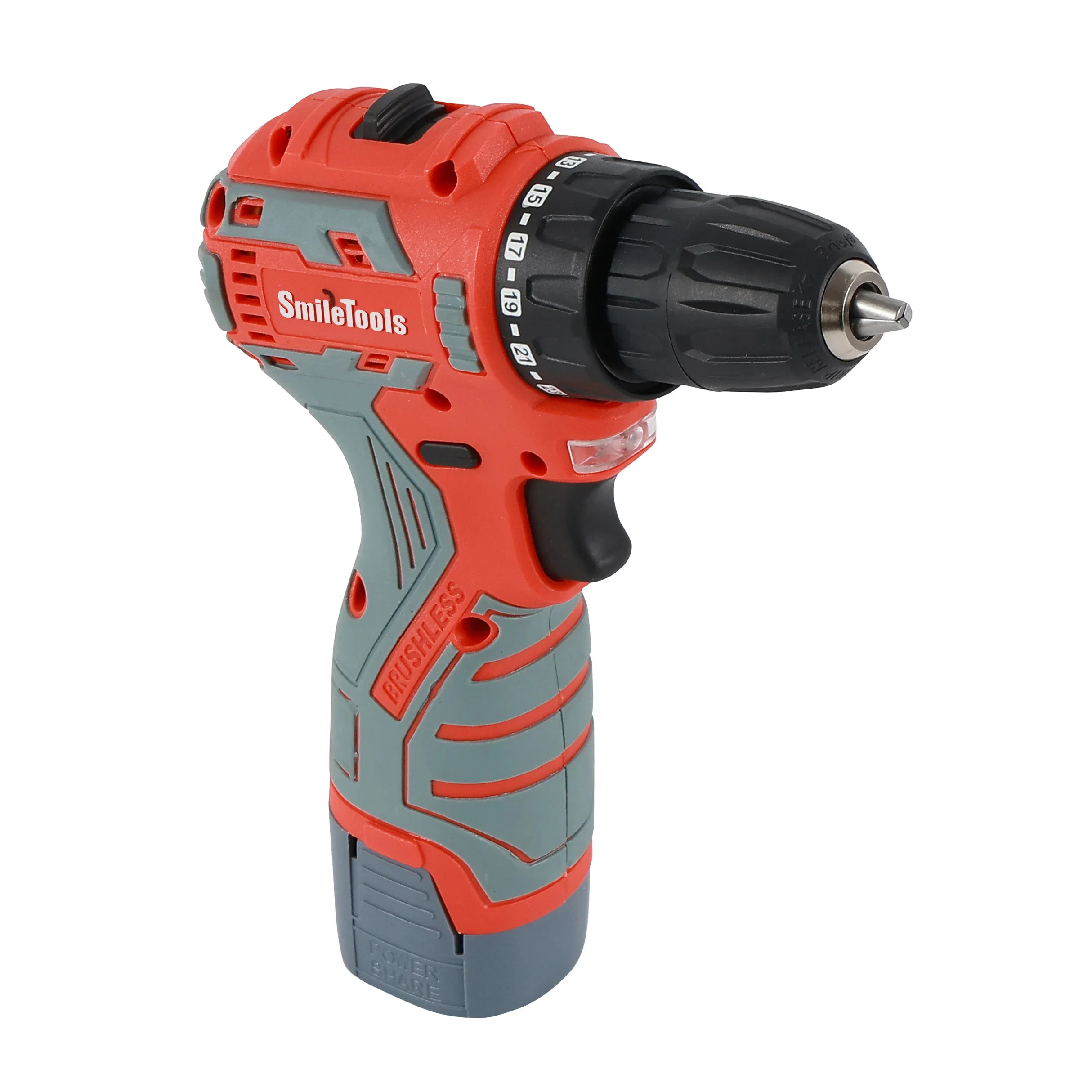 Factory Wholesale/Supplier 13mm Cordless Power Tool 20V Lion Battery Electric Impact Drilling Machine Set with Two Batteries