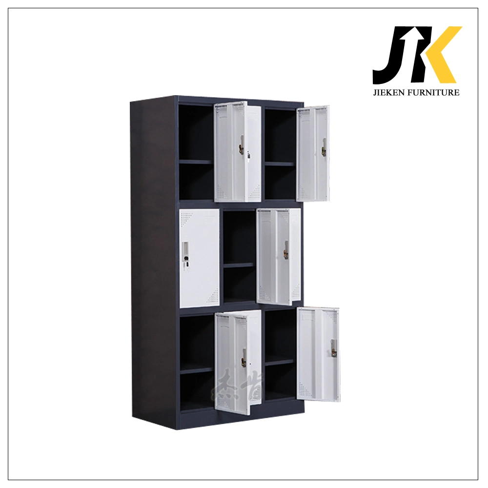 Multi-Purpose Black&White Cheap Metal Sports Locker Clothes Cupboard