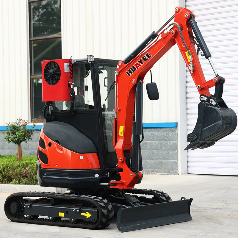 Mini-escavadoras hidráulicas Huayee CE/EPA, 2.6 toneladas, escavadoras de pequena dimensão Kubota Escavadora de 3.5ton 3500kg Mini-escavadora de rastos utilizada para venda barata Preços Envio gratuito