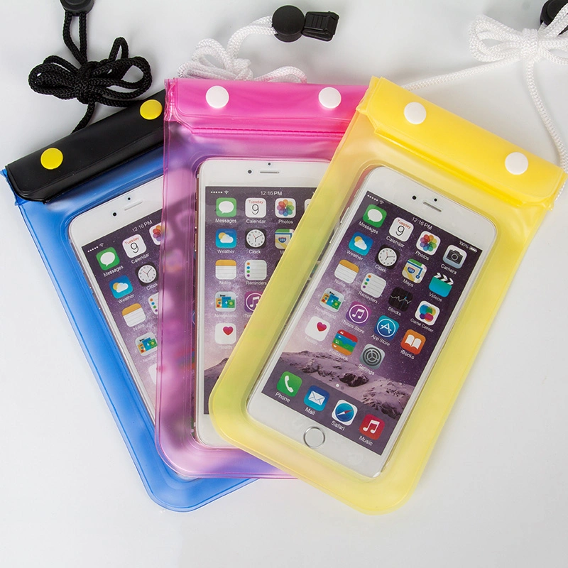 Clear Taking Photo High Sealed Three Layer Zipper Button Locked Waterproof Bag