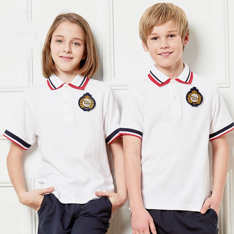 Customized High Quality School Uniform Short Sleeve Polo Shirt