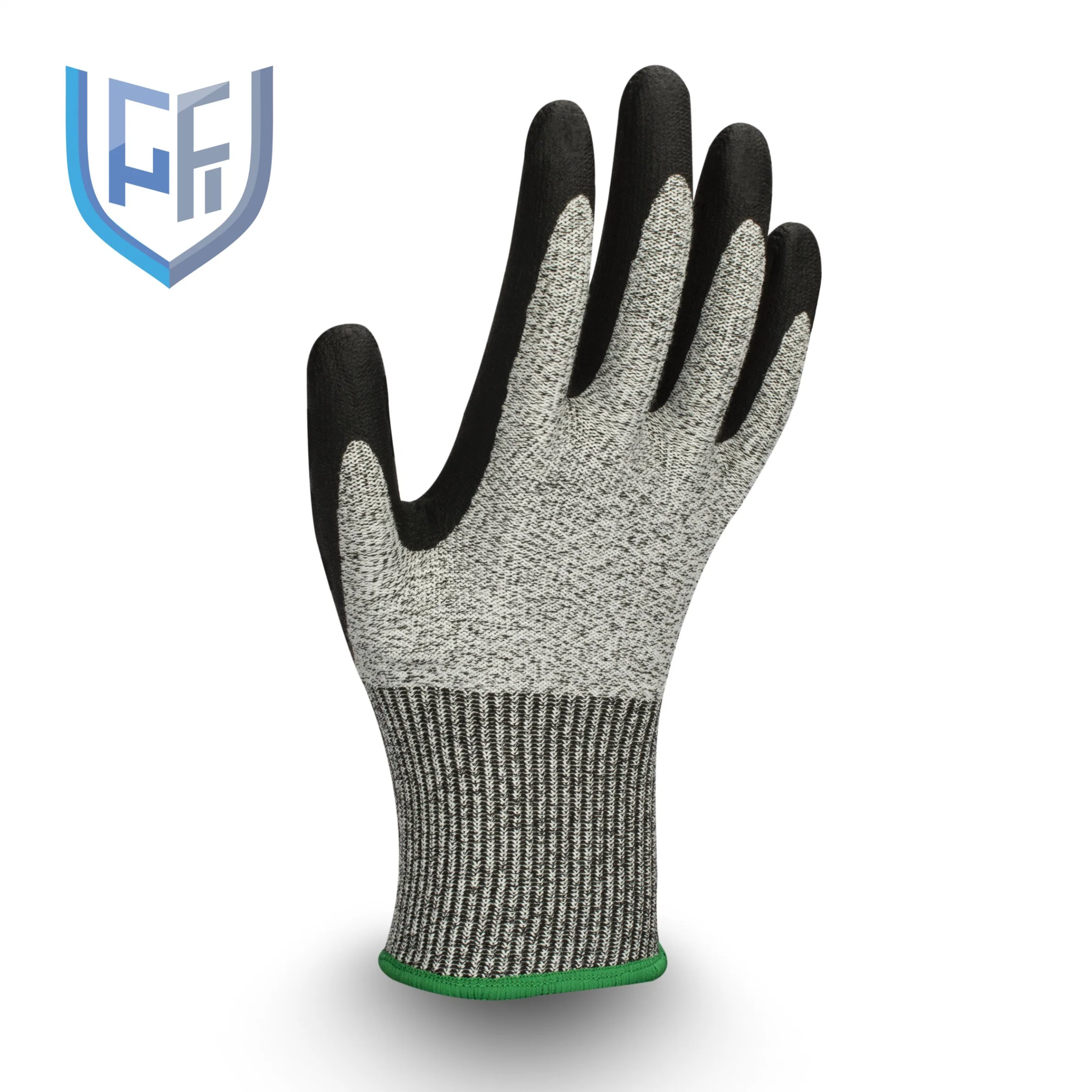 ANSI Standard Level 4 Cut Resistant Sandy Nitrile Coated Hand Gloves