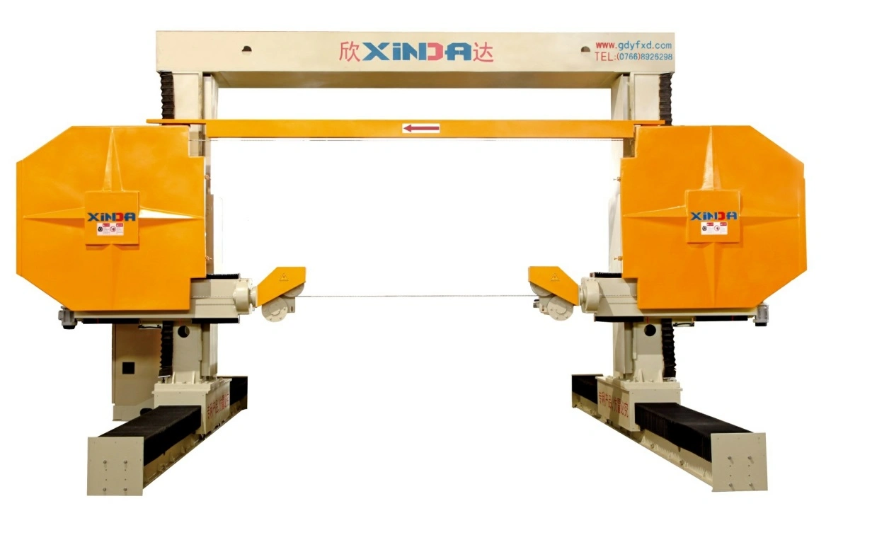 Gantry movable type CNC wire saw machine