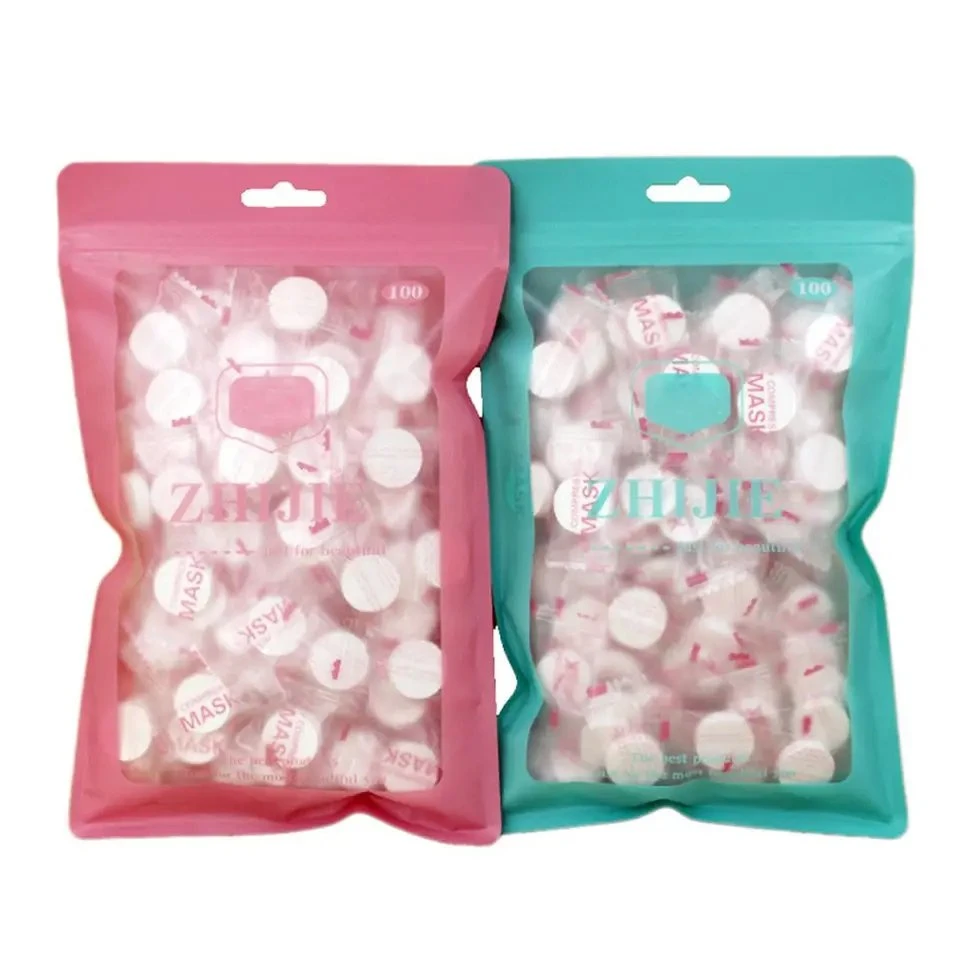 Candy Packing Compressed Silk Face Disposable Mask DIY Mask Very Thin Facial Mask Beauty Skin Care