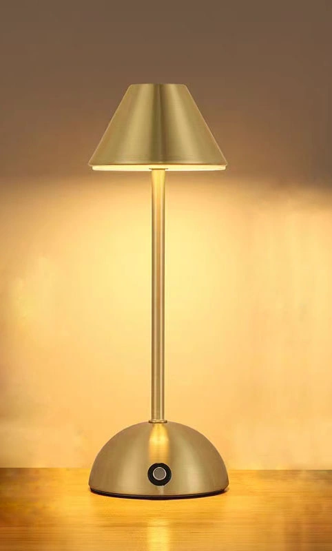 Modern LED Touch Control Lighting Metal Table Lamp with USB Charging