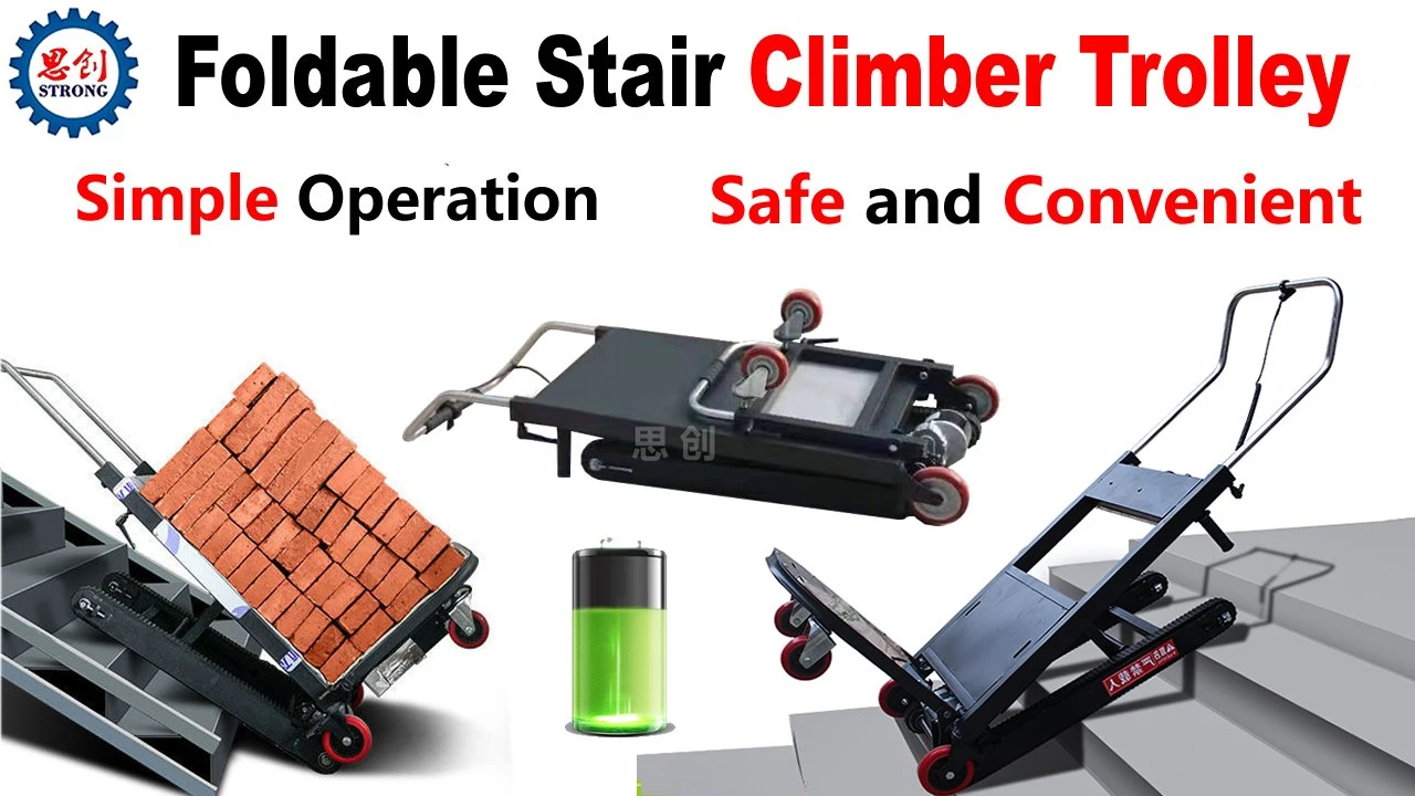 Foldable Electric Power Stair Climbing Trolley Hand Truck
