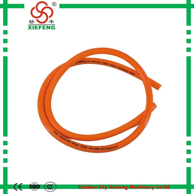 Xf-0204-9 Orange Color PVC Material Rubber Manual Sprayer Pipe