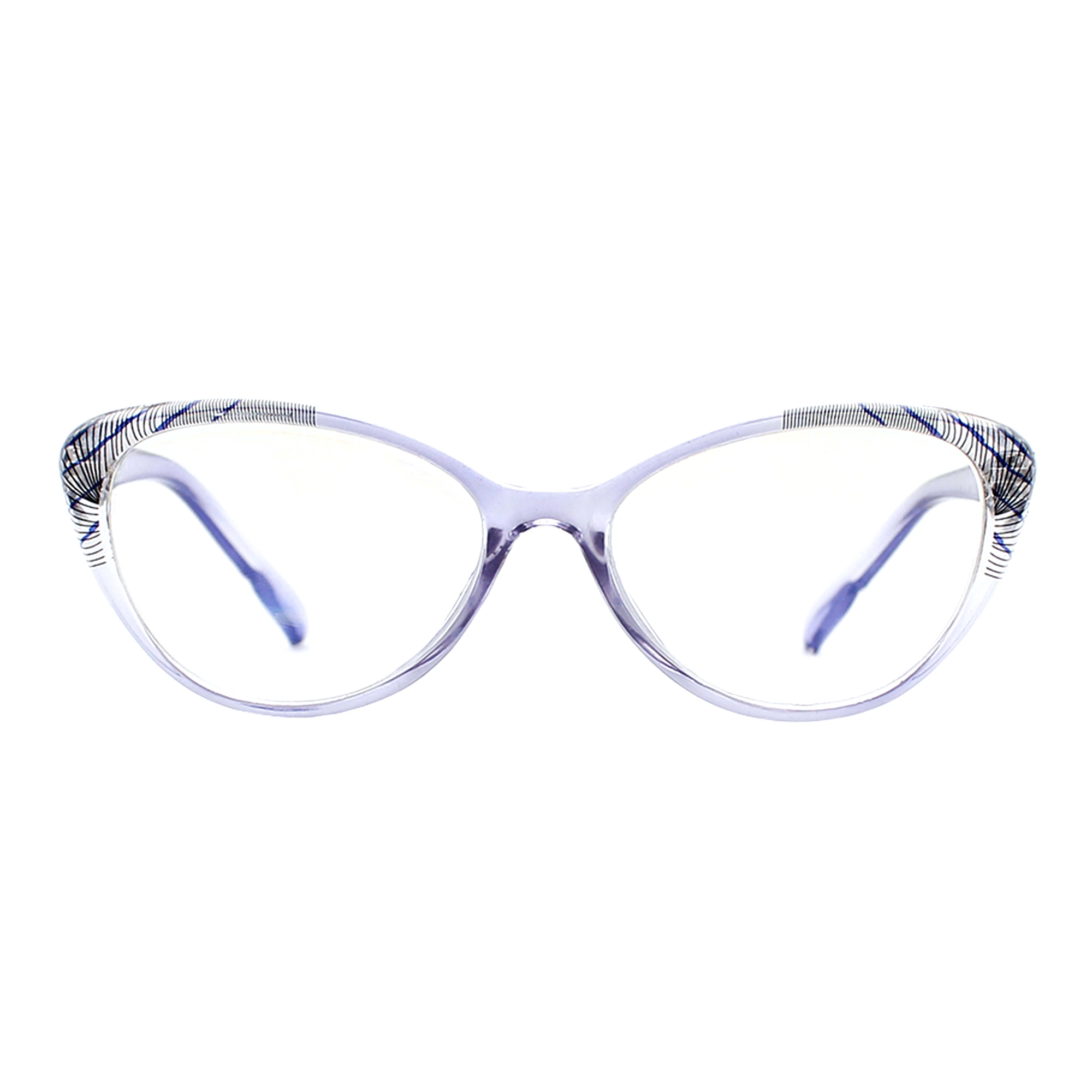 Cat Eye Transparent Circle Frame Party Eyewear Glasses Fashion acrylic Lens Brand PC Reading Glasses (WRP21033)