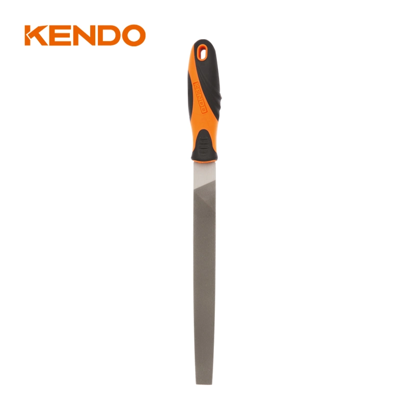 Kendo 200mm Carbon Steel Plastic Handle Woodworking Craft Metal Filing Half Round Wood Rasp Files