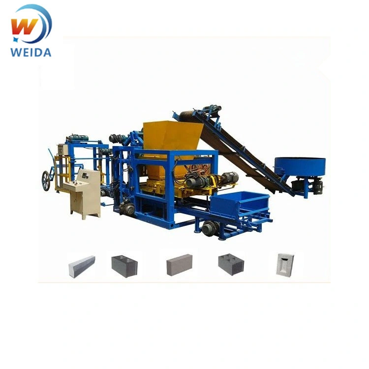 Low Cost Concrete Block Making Machine Qtj4-25 Construction Brick Equipments